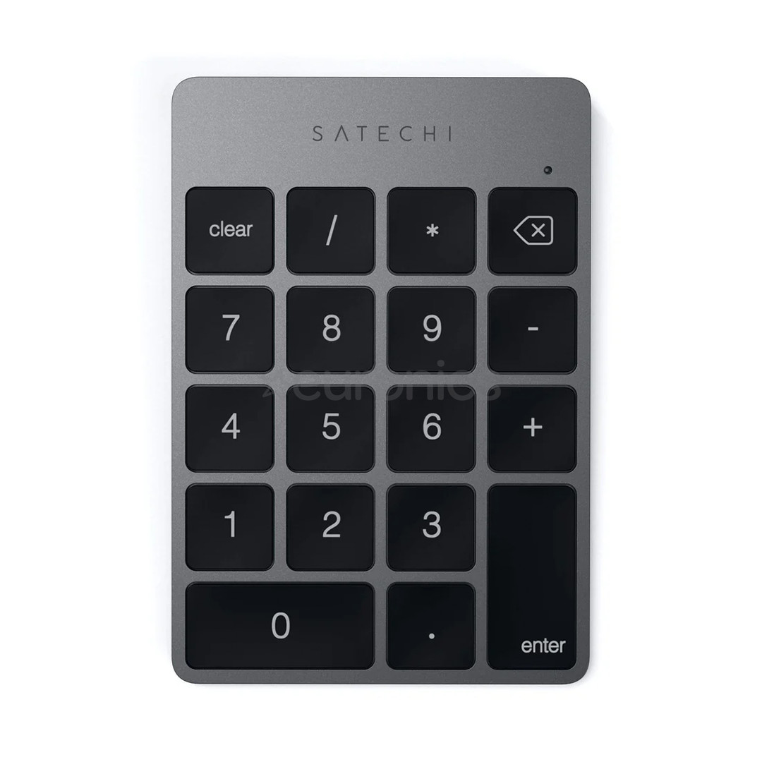 Satechi Aluminum Slim Bluetooth Keypad, pelēka - Bezvadu tastatūra