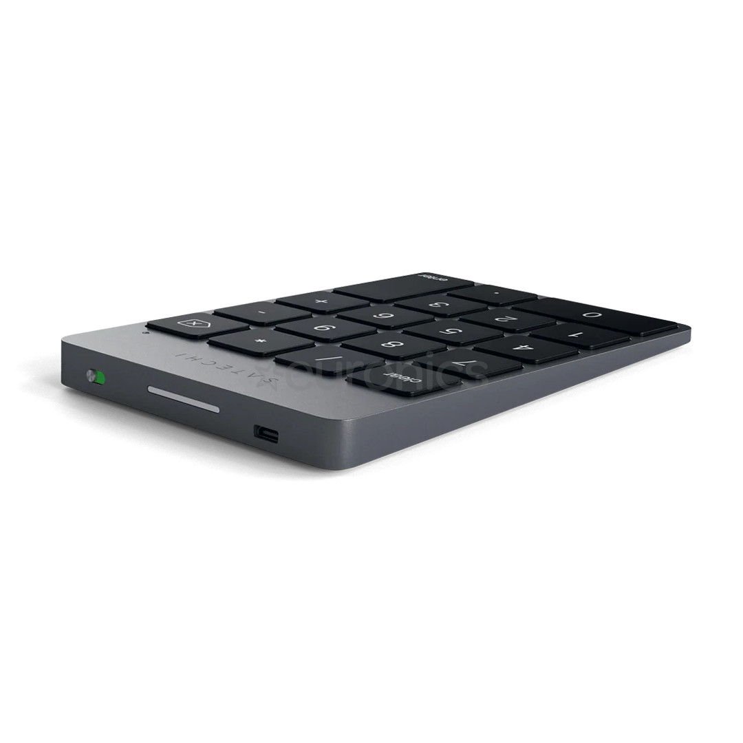 Satechi Aluminum Slim Bluetooth Keypad, pelēka - Bezvadu tastatūra