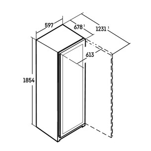 Liebherr Vinidor Selection, 106 бутылок, высота 186 см, черный - Винный шкаф