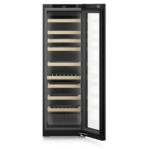 Liebherr Vinidor Selection, 106 бутылок, высота 186 см, черный - Винный шкаф