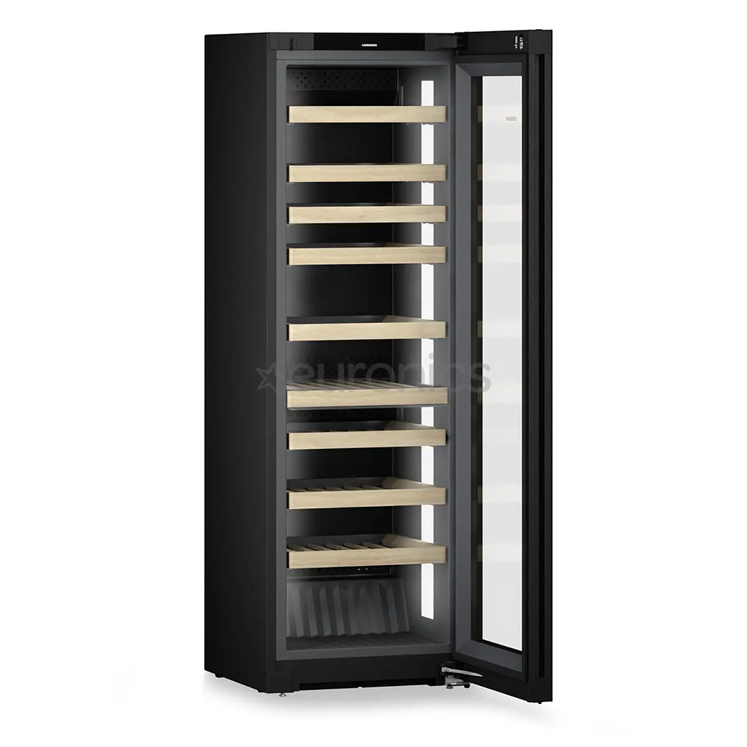 Liebherr Vinidor Selection, 106 бутылок, высота 186 см, черный - Винный шкаф
