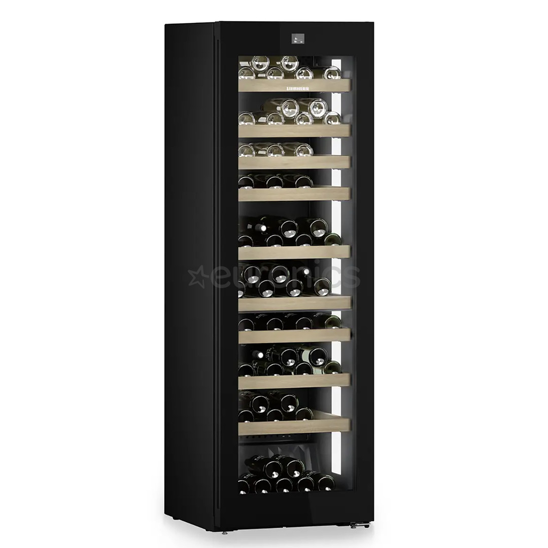 Liebherr Vinidor Selection, 106 бутылок, высота 186 см, черный - Винный шкаф