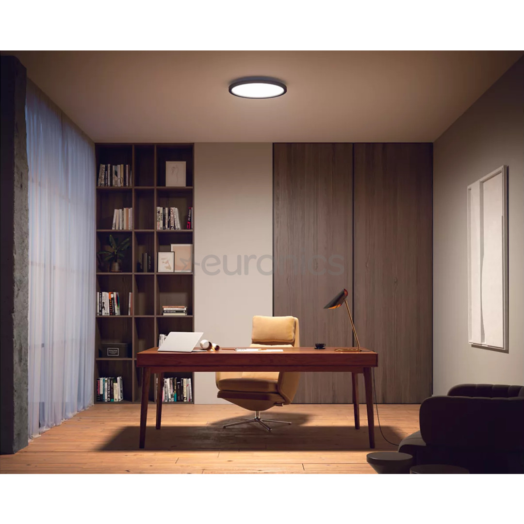 Philips Hue Aurelle Round Panel + Hue Dimmer Switch, black - Smart light