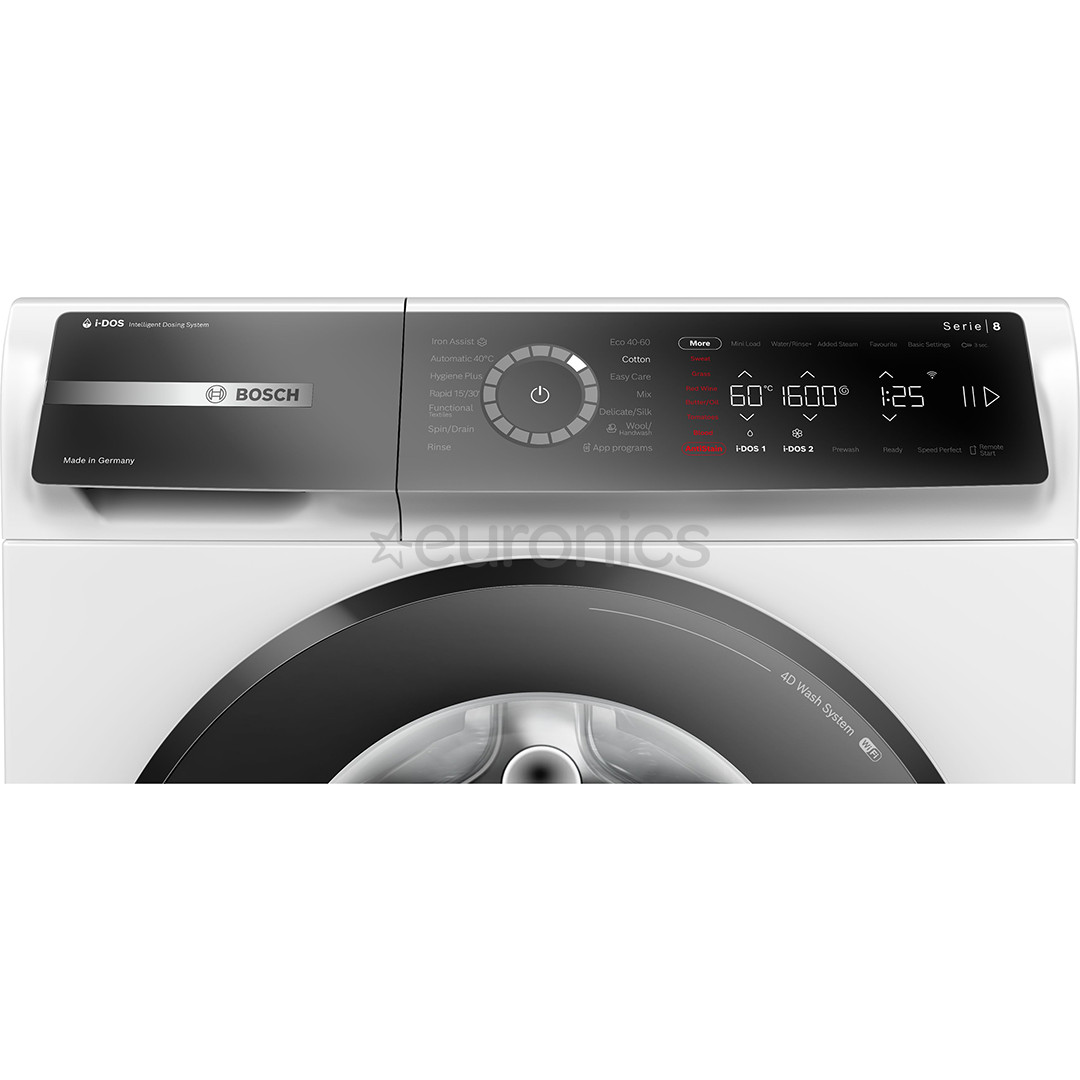 Bosch, Series 8, 11 kg, depth 59 cm, 1600 rpm - Front load washing machine