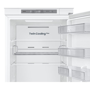 Samsung, NoFrost, 298 L, augstums 194 cm - Iebūvējams ledusskapis