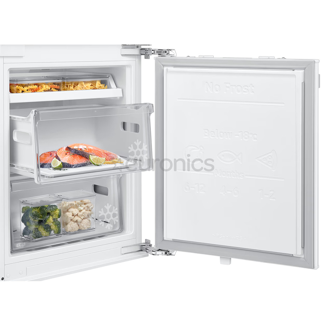 Samsung, NoFrost, 264 L, augstums 178 cm - Iebūvējams ledusskapis