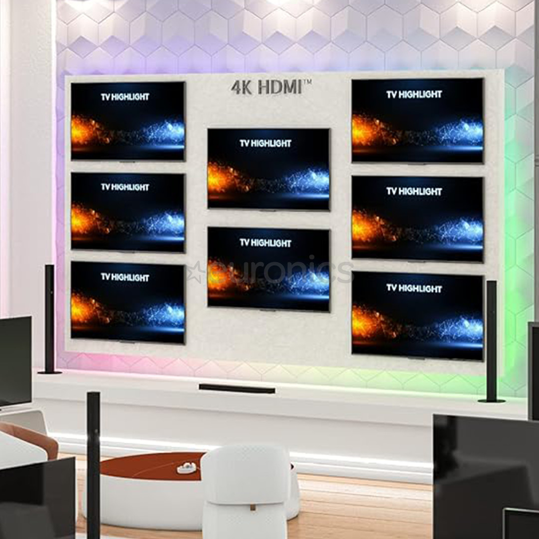 GOOBAY HDMI Splitter 1 to 8, 4K, 60 Гц, черный - HDMI-разветвитель