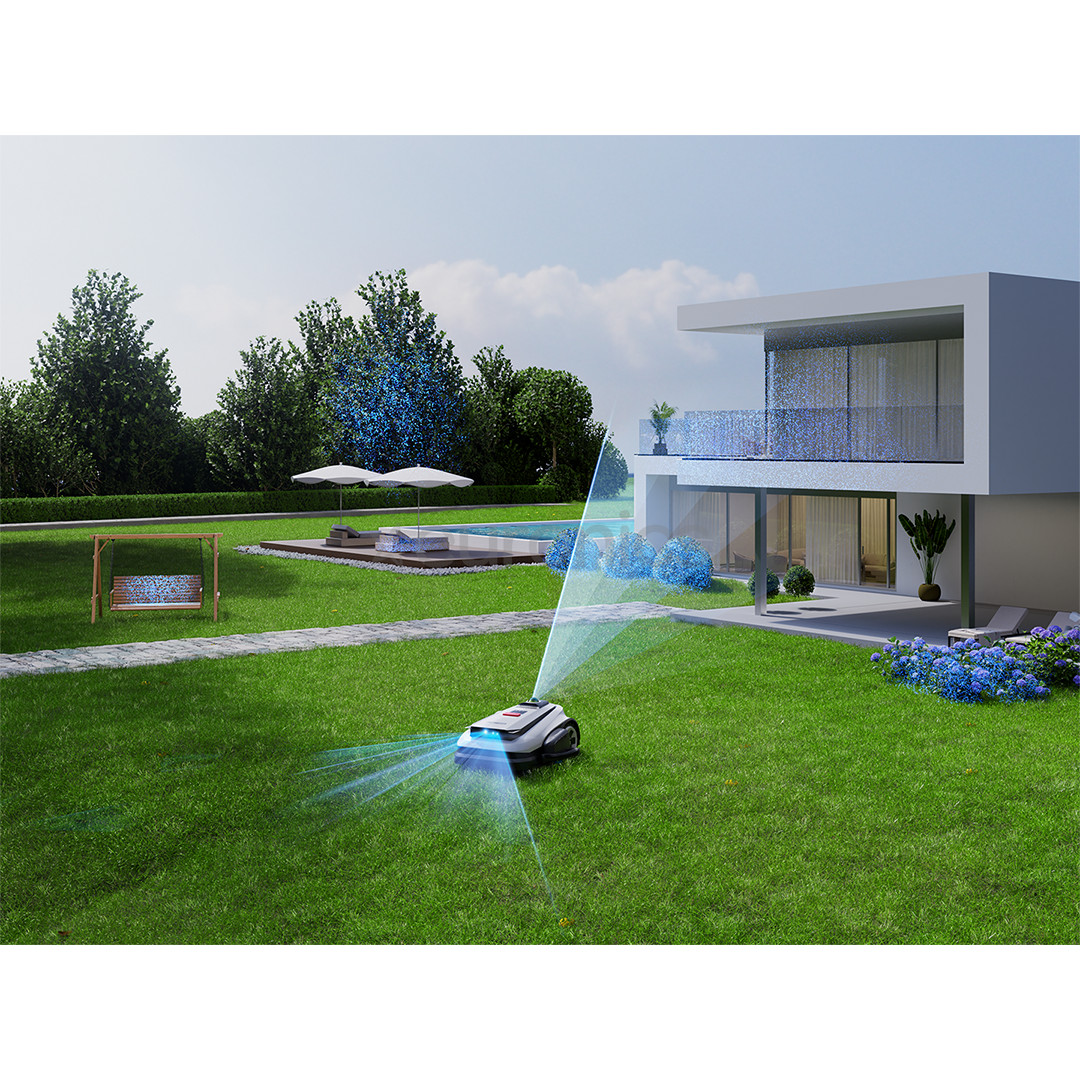 Ecovacs Goat A1600 LiDAR PRO, белый/черный - Робот-газонокосилка без ограничительного кабеля