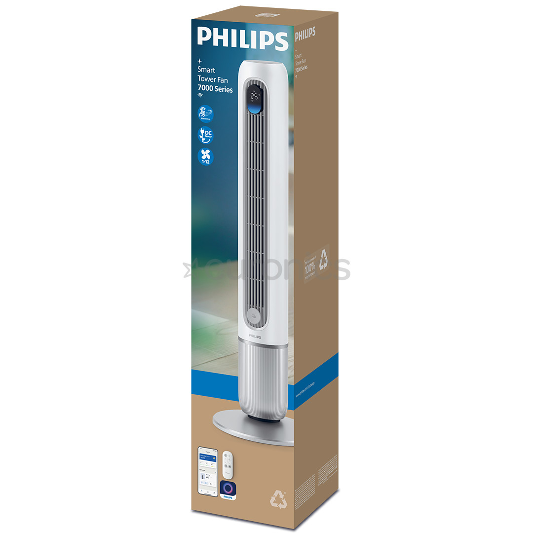 Philips Smart Tower Fan 7000 Series, balta - Ventilators