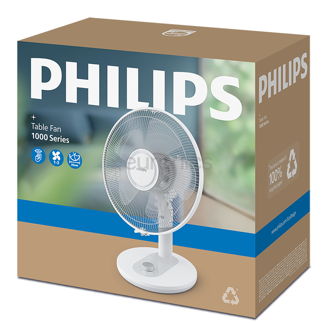 Philips Table Fan 1000 Series, balta - Galda ventilators
