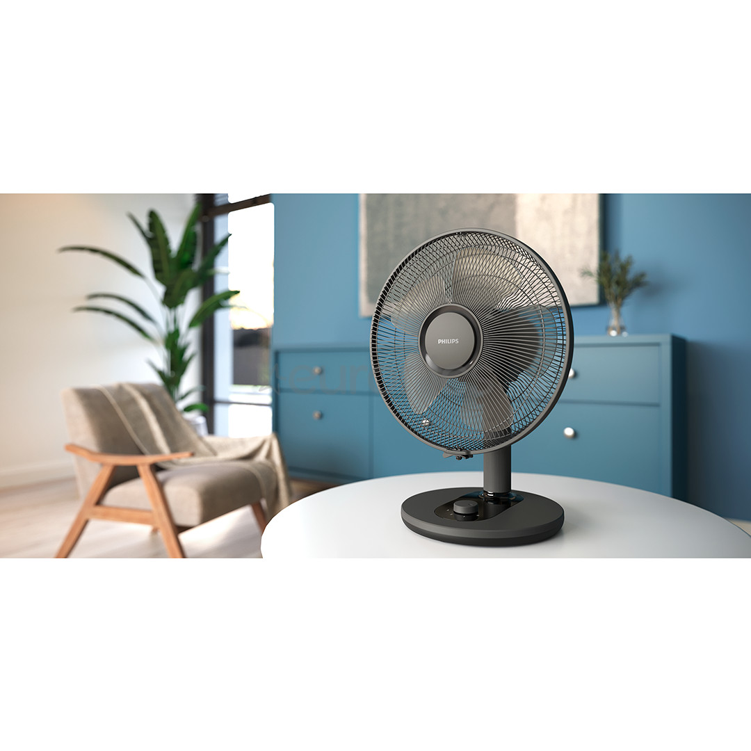 Philips Table Fan 1000 Series, black - Table fan