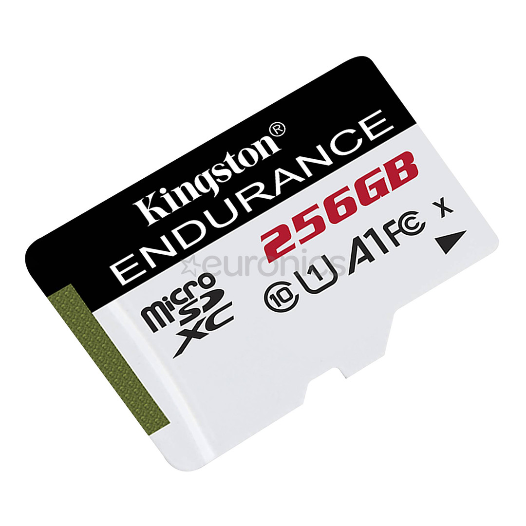 Kingston High-Endurance, microSDXC, 256 GB, balta - Atmiņas karte