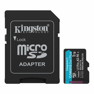 Kingston Canvas Go! Plus, microSDXC, 1 TB, melna - Atmiņas karte SDCG4/1TB