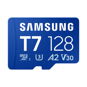 Samsung microSD Card T7, 128 GB, UHS-I, blue - Memory card MB-MB128T/WW