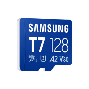 Samsung microSD Card T7, 128 GB, UHS-I, blue - Memory card