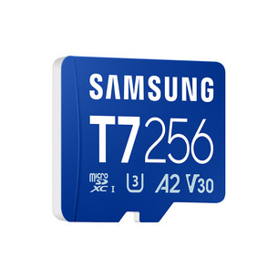 Samsung microSD Card T7, 256 GB, UHS-I, blue - Memory card