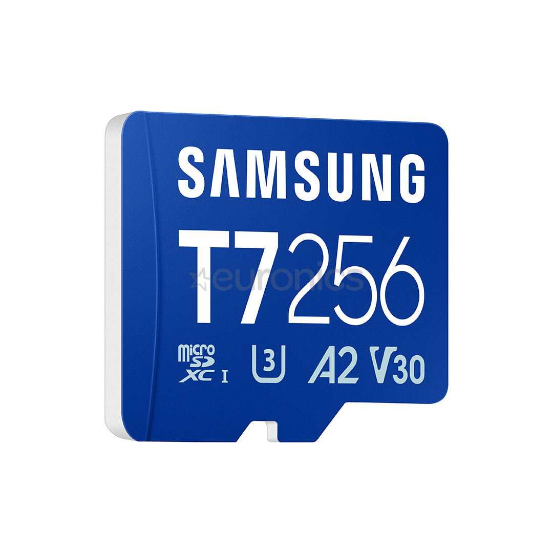 Samsung microSD Card T7, 256 GB, UHS-I, blue - Memory card