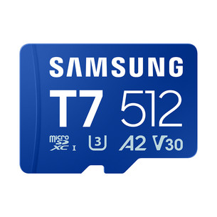 Samsung microSD Card T7, 512 GB, UHS-I, blue - Memory card MB-MB512T/WW