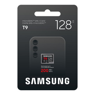 Samsung microSD Card T9, 128 GB, UHS-I, black - Memory card