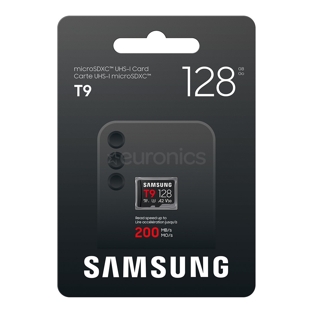 Samsung microSD Card T9, 128 GB, UHS-I, black - Memory card