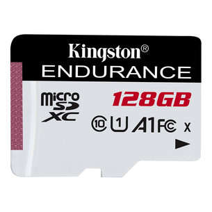 Kingston High-Endurance, microSDXC, 128 GB, melna/balta - Atmiņas karte SDCE/128GB