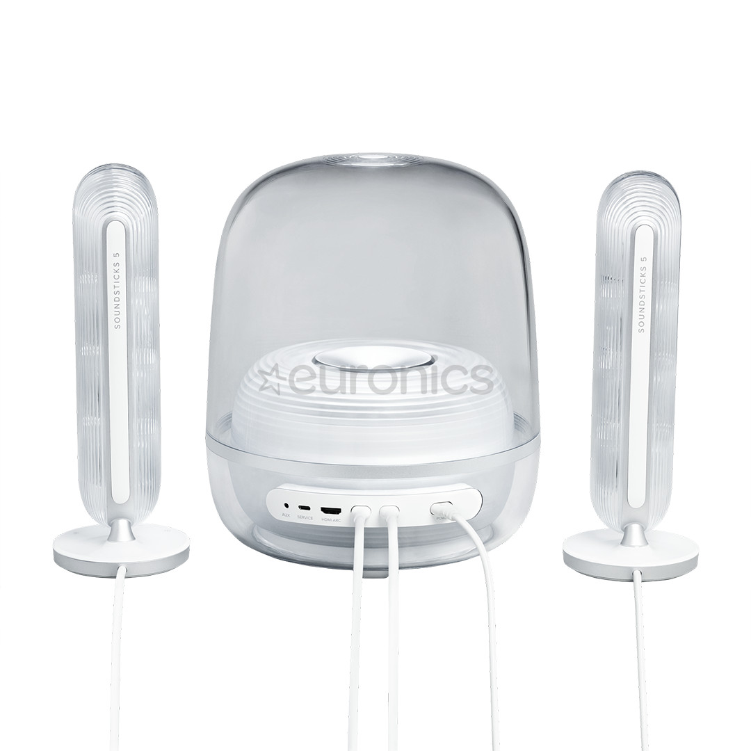 Harman Kardon SoundSticks 5, 2.1, balta - Bezvadu skaļrunis