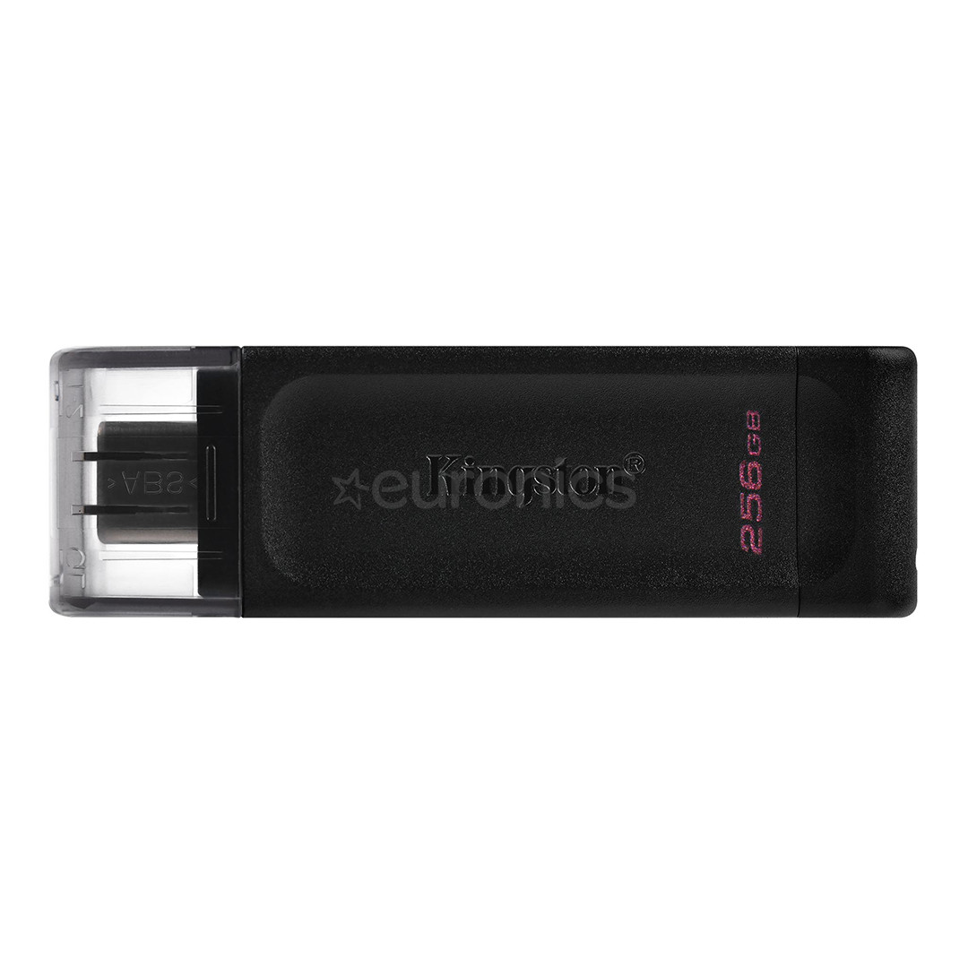 Kingston DataTraveler 70, USB-C, 256 ГБ, черный - Флеш-накопитель