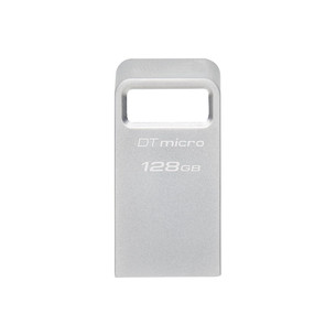 Kingston DataTraveler Micro, 128 GB, sudraba - USB zibatmiņa DTMC3G2/128GB