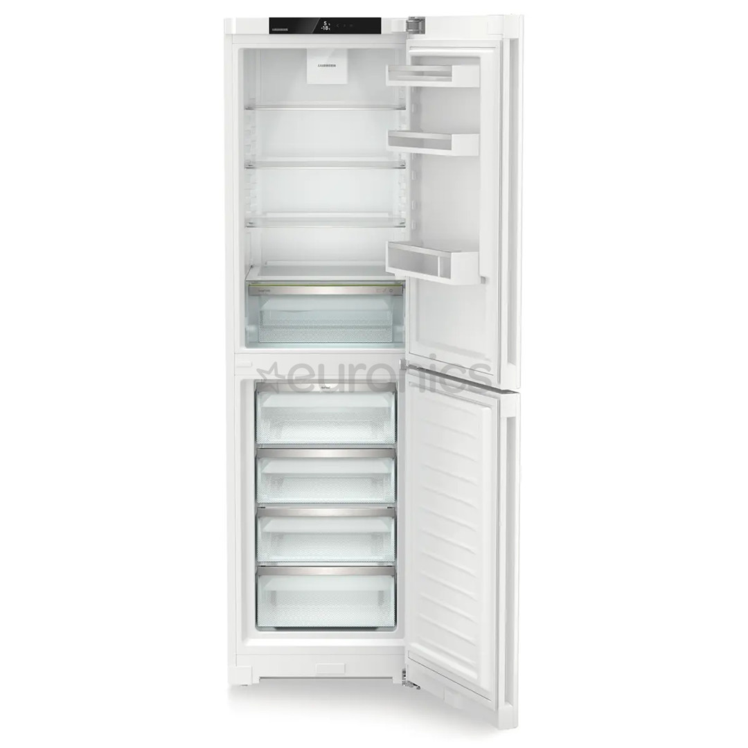 Liebherr EasyFresh NoFrost, 359 L, augstums 202 cm, balta - Ledusskapis