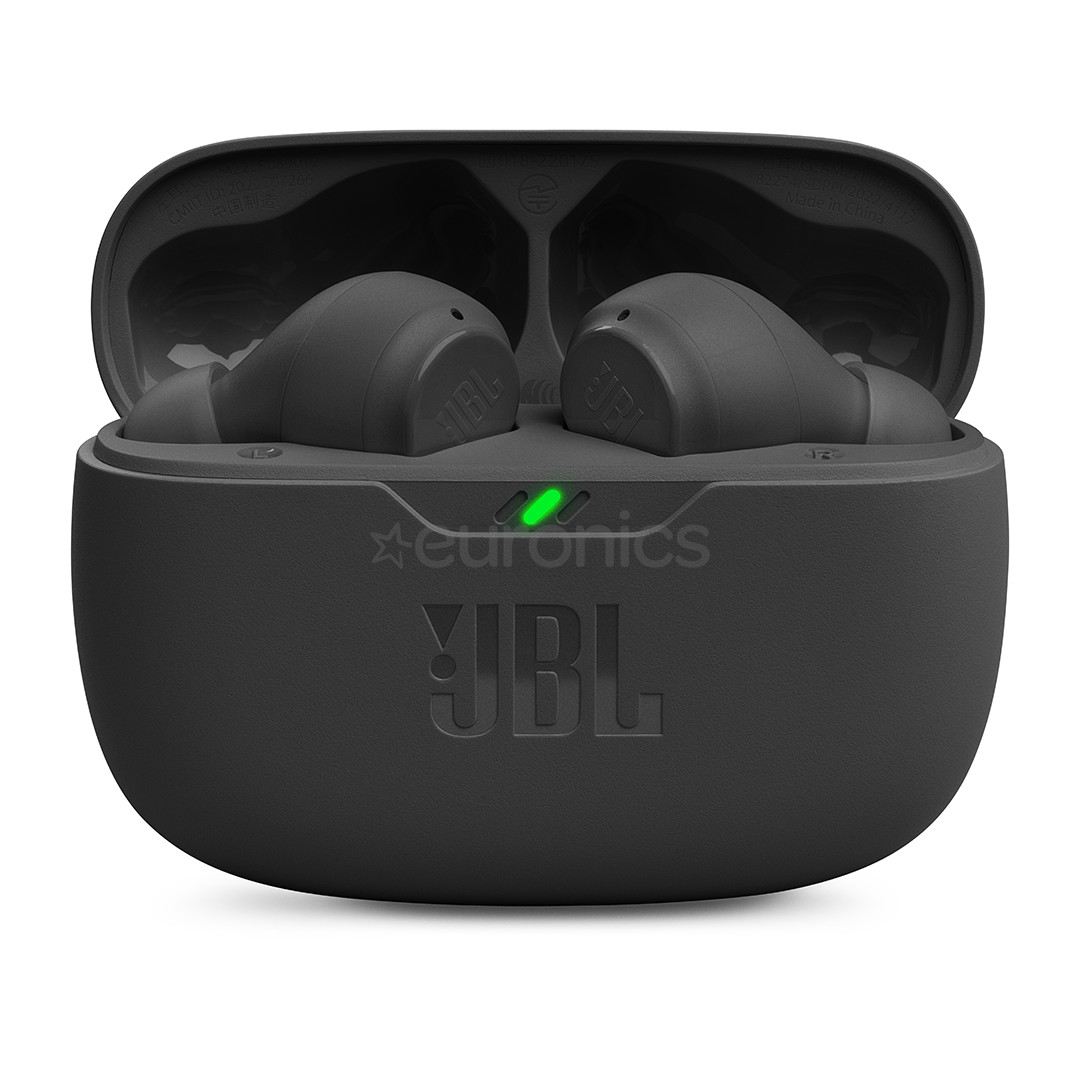 JBL Vibe Beam, melna - Bezvadu austiņas