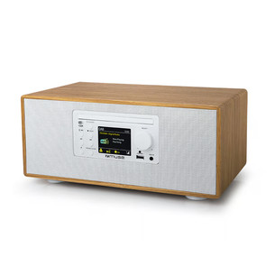 Muse M-695 DBTW, CD/FM/DAB+, brown/white - Music system M-695DBTW