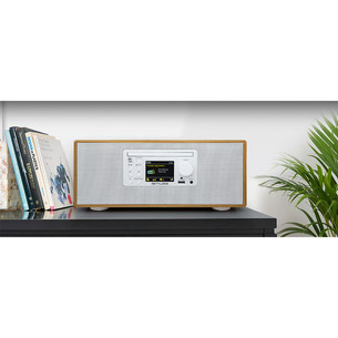 Muse M-695 DBTW, CD/FM/DAB+, brown/white - Music system
