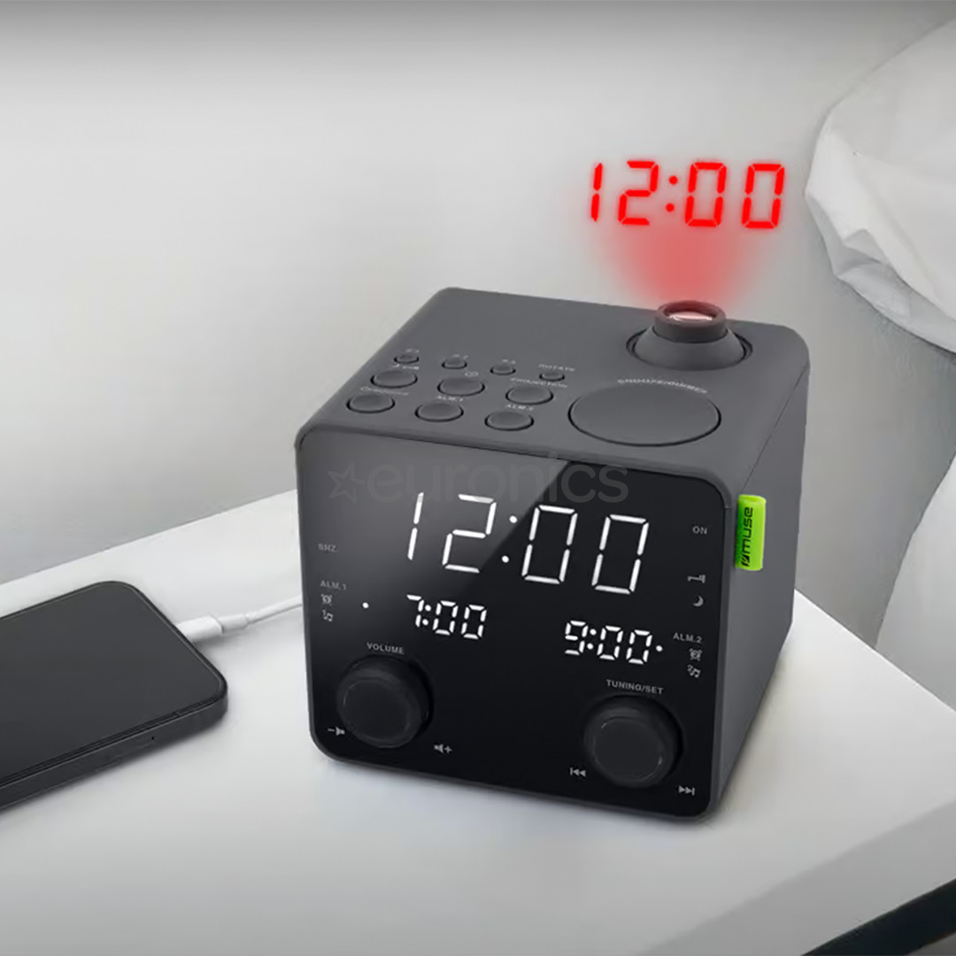 Muse M-189 P, black - Clock radio