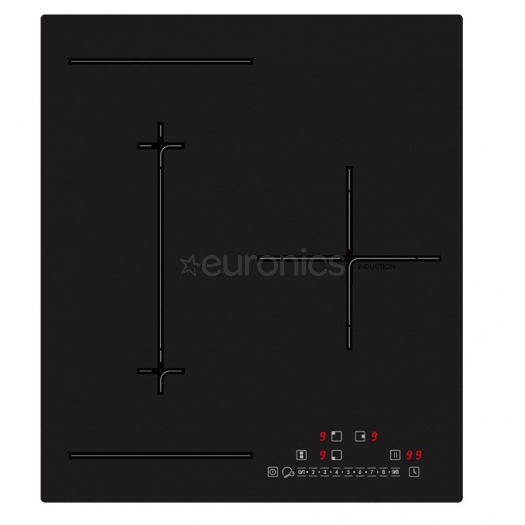 Schlosser, width 45 cm, black - Built-in induction hob