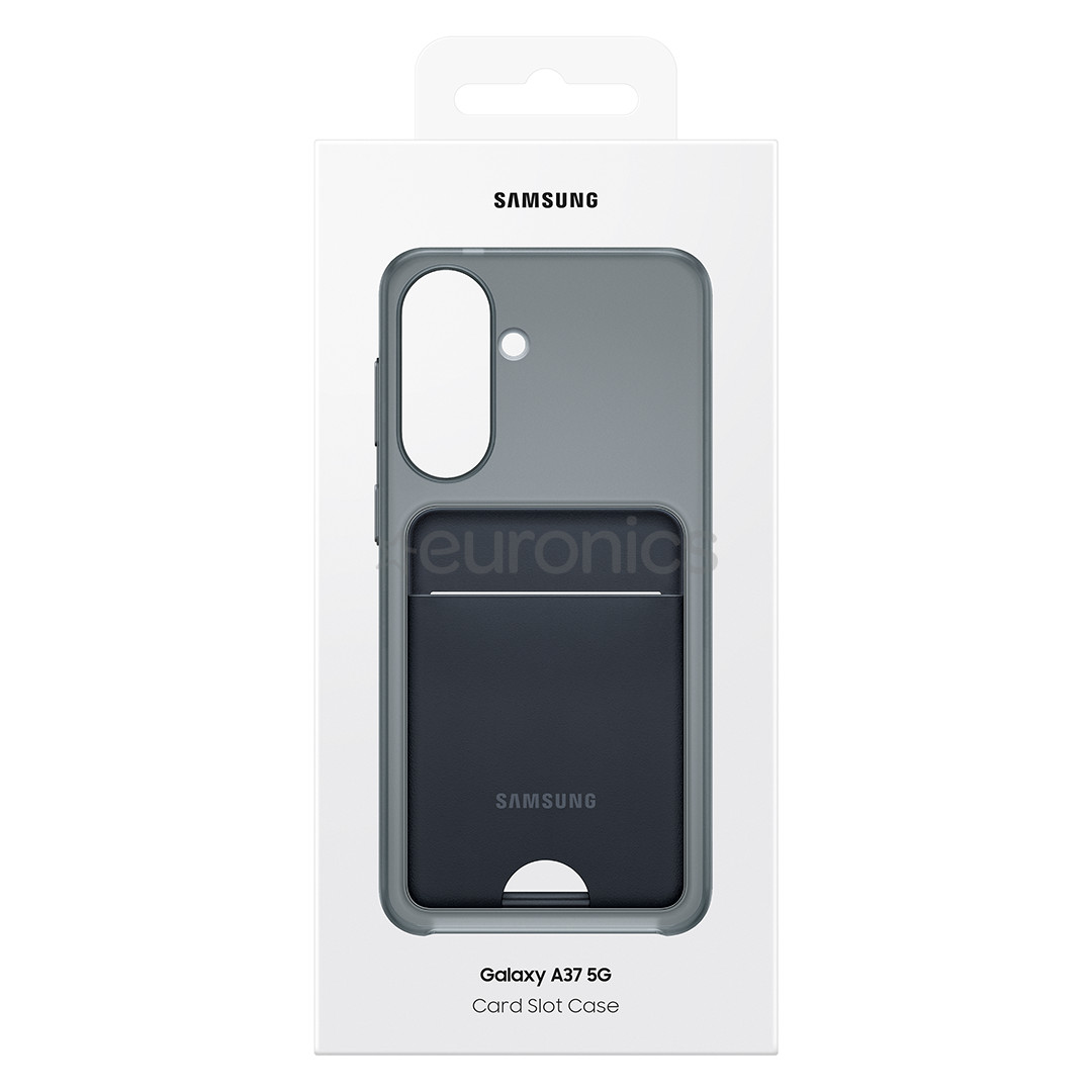 Samsung Card Slot Case, Galaxy A37, melna - Apvalks viedtālrunim