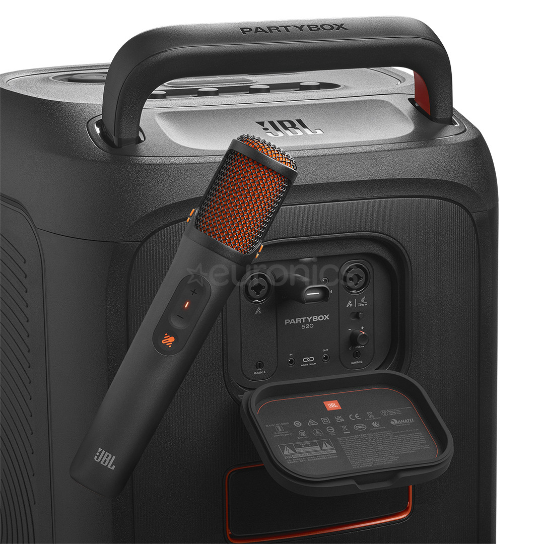 JBL EasySing Mics, melna - Bezvadu mikrofons