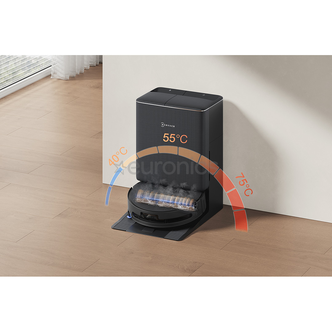 Ecovacs Deebot T90 Pro Omni, wet & dry, melna - robots putekļu sūcējs