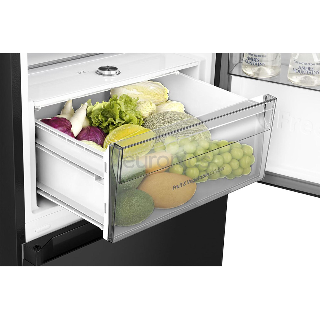 Hisense Hi3, Total No Frost, 330 L, augstums 186 cm, melna - Ledusskapis