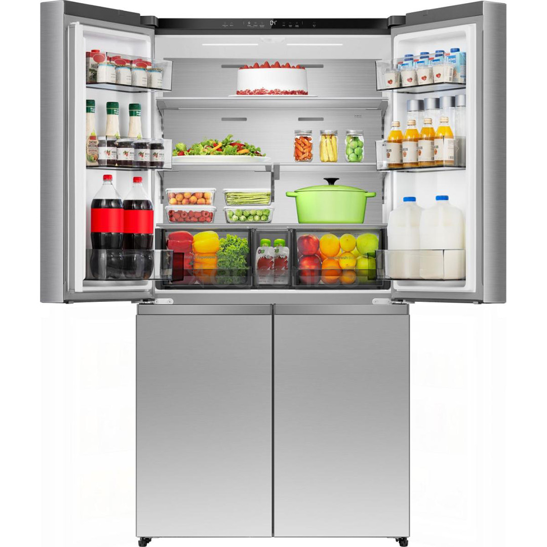 Hisense, Total No Frost, 647 L, augstums 179 cm, pelēka - SBS Ledusskapis