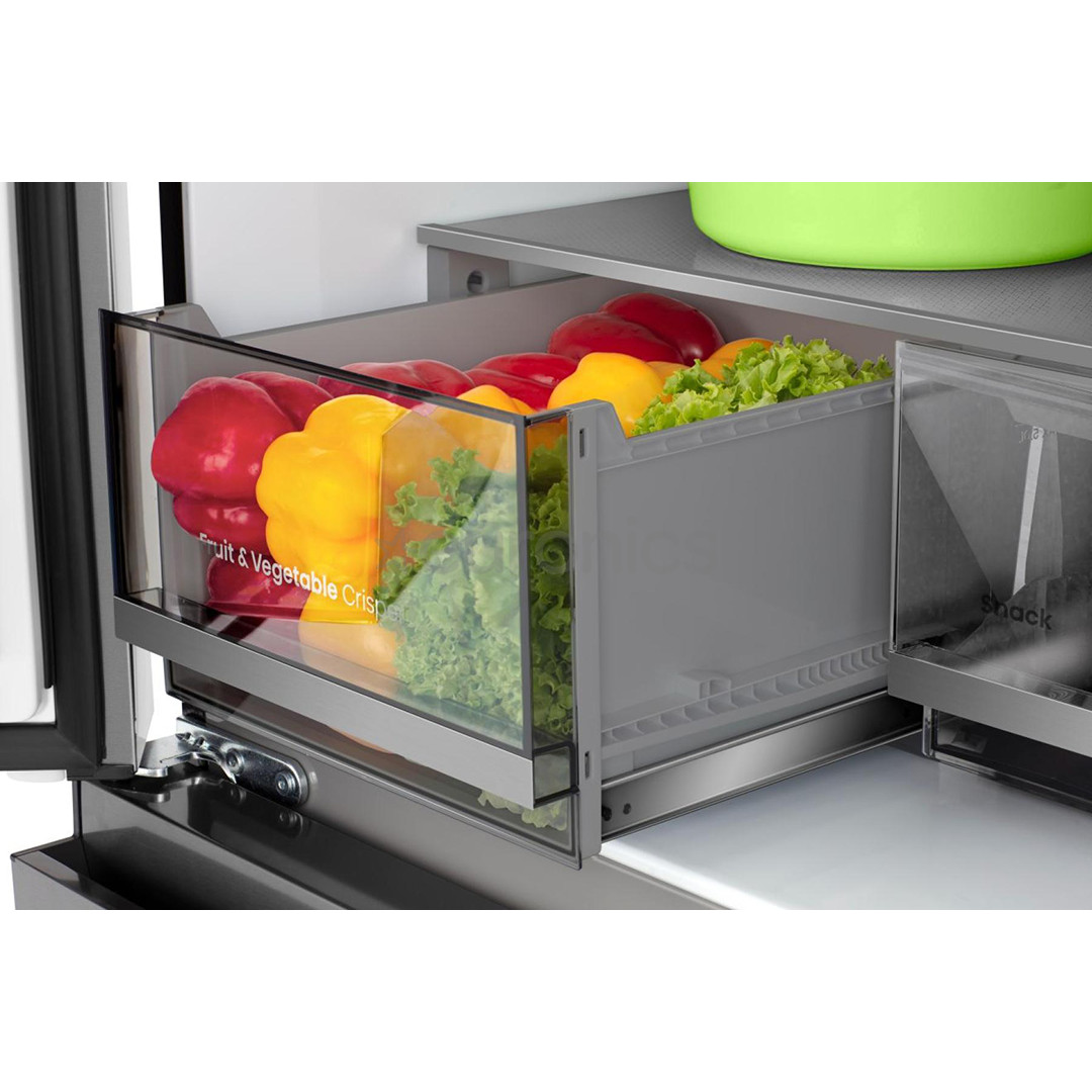 Hisense, Total No Frost, 647 L, augstums 179 cm, pelēka - SBS Ledusskapis