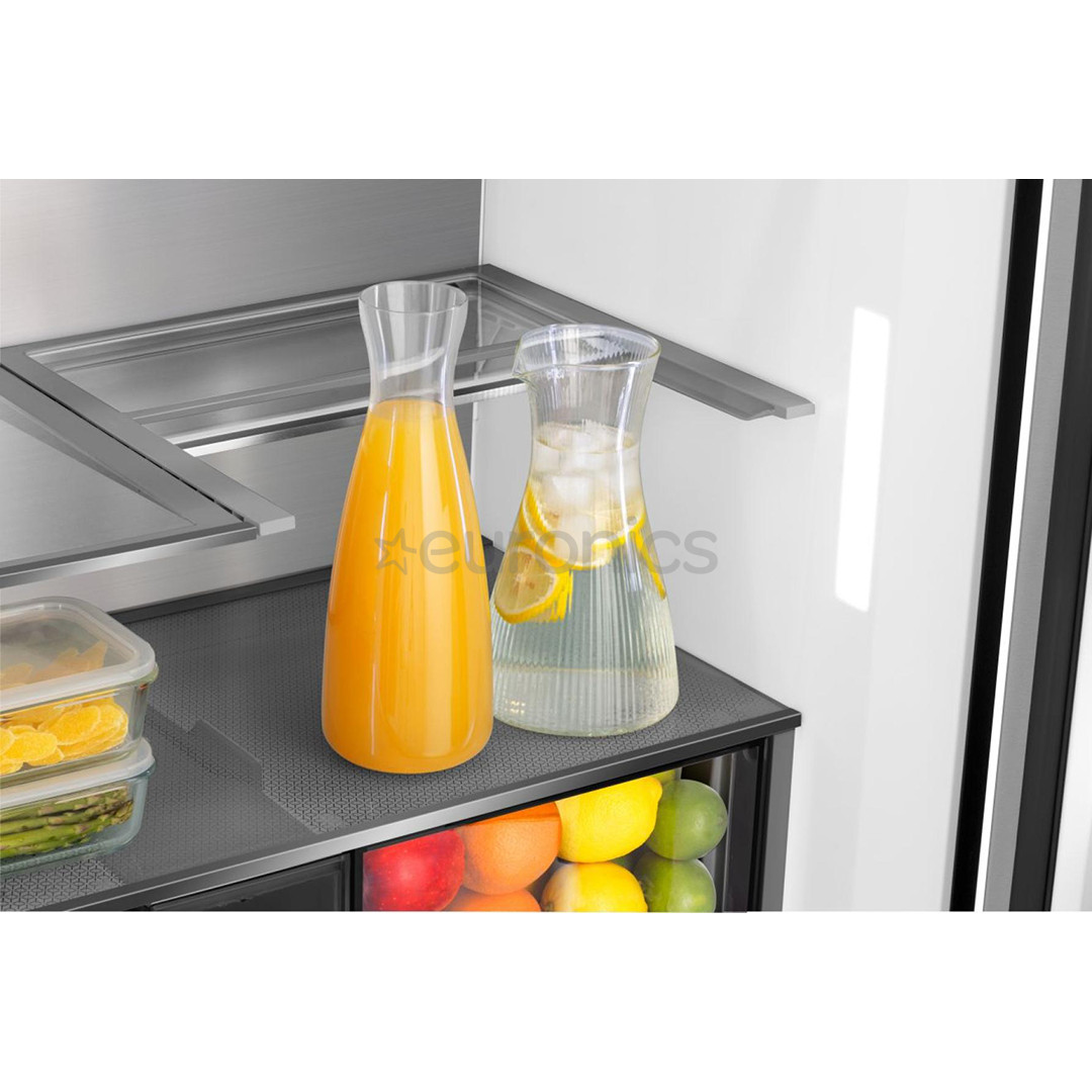 Hisense, Total No Frost, 647 L, augstums 179 cm, pelēka - SBS Ledusskapis