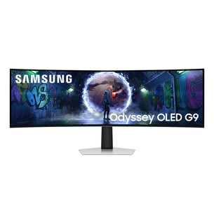 Samsung Odyssey OLED G9 G93SD, 49'', Dual QHD, OLED, 240 Hz, curved, silver - Monitor LS49DG934SUXEN