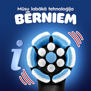 Braun Oral-B iO Kids, Marvel Spiderman, melna - Elektriskā zobu birste + ceļojuma futrālis