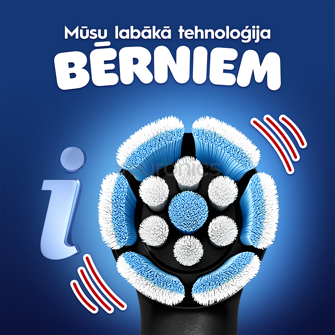 Braun Oral-B iO Kids, Marvel Spiderman, melna - Elektriskā zobu birste + ceļojuma futrālis