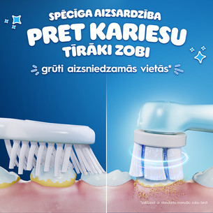 Braun Oral-B iO Kids, Disney, Stitch, zila - Elektriskā zobu birste + ceļojuma futrālis
