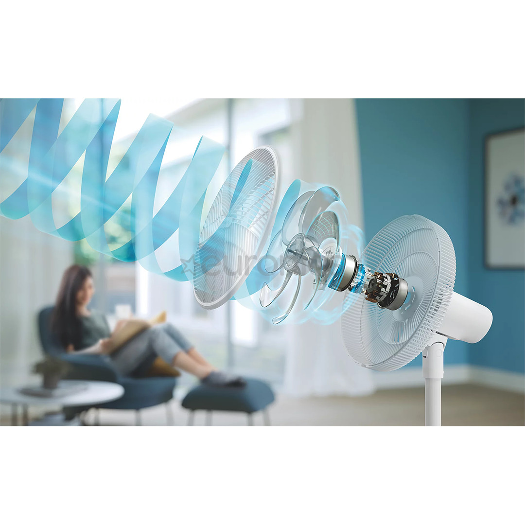 Philips 2000 Series, white/grey - Pedestal fan