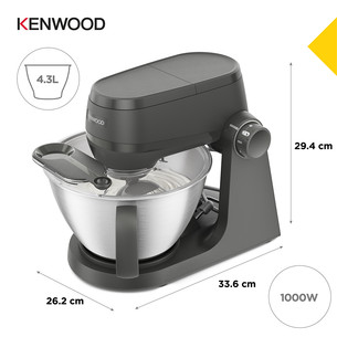 Kenwood Multi Tasker, 1000 W, pelēka - Mikseris