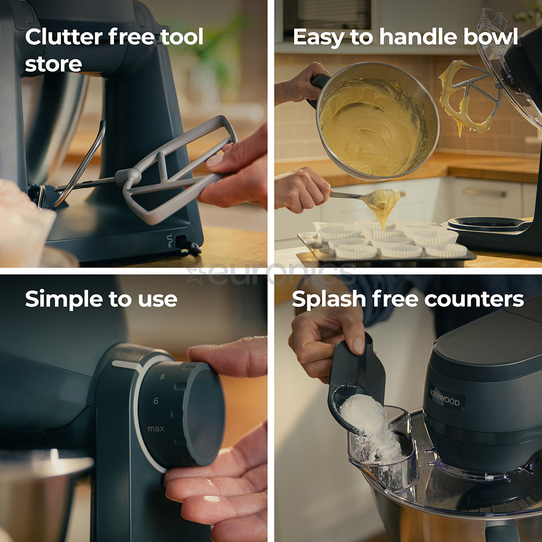 Kenwood Multi Tasker, 1000 W, pelēka - Mikseris