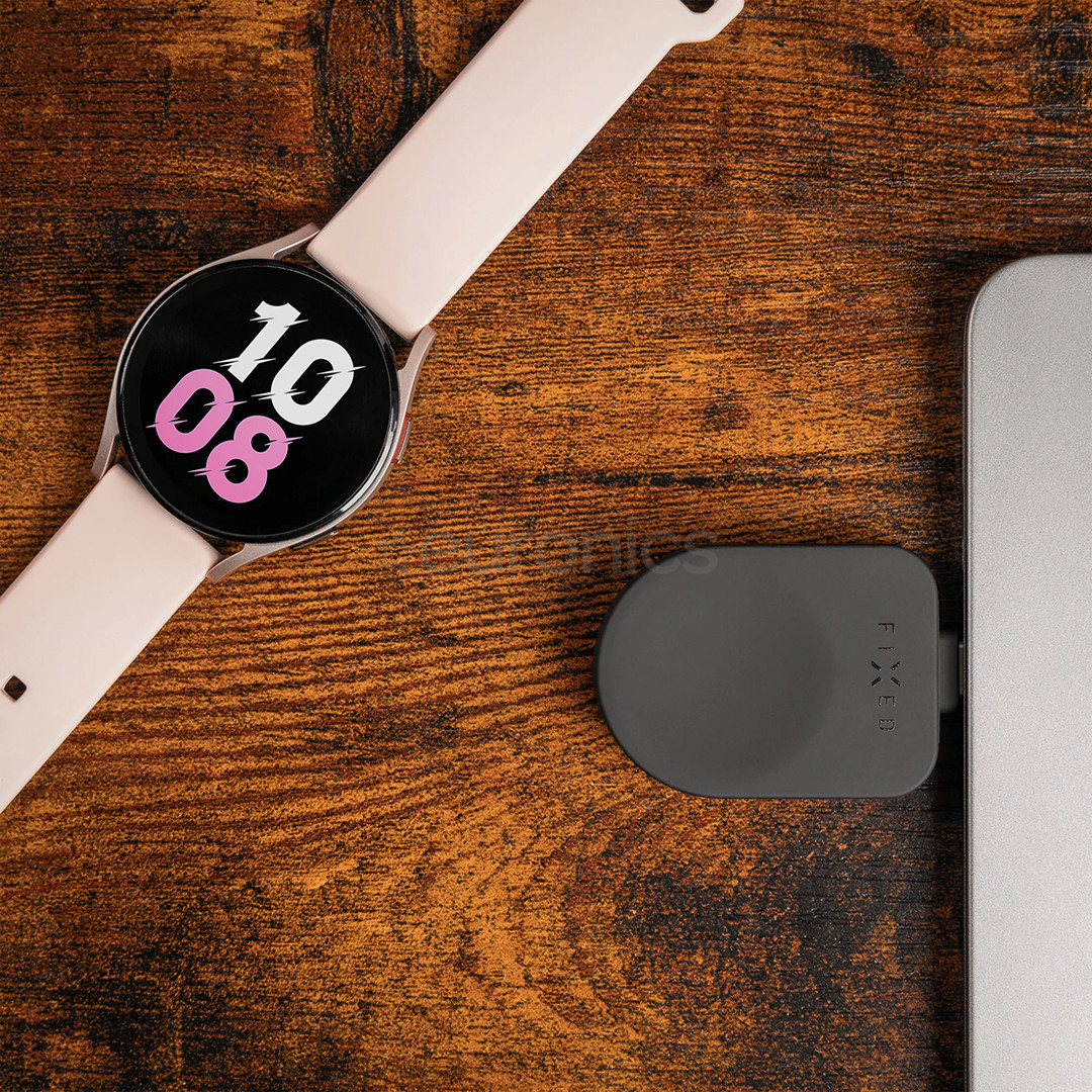 Fixed USB-C Charging Adapter, Samsung Galaxy Watch, melna - Lādētājs