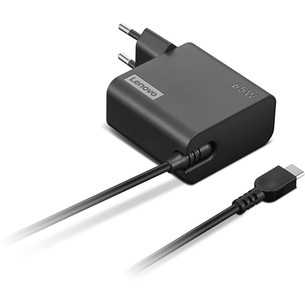 Lenovo 65W USB-C Wall Adapter, 65W, black - Power adapter 4X21L54610